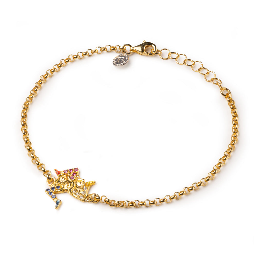 Bracciale donna Isola Bella Trinacria in argento e zirconi 20001326