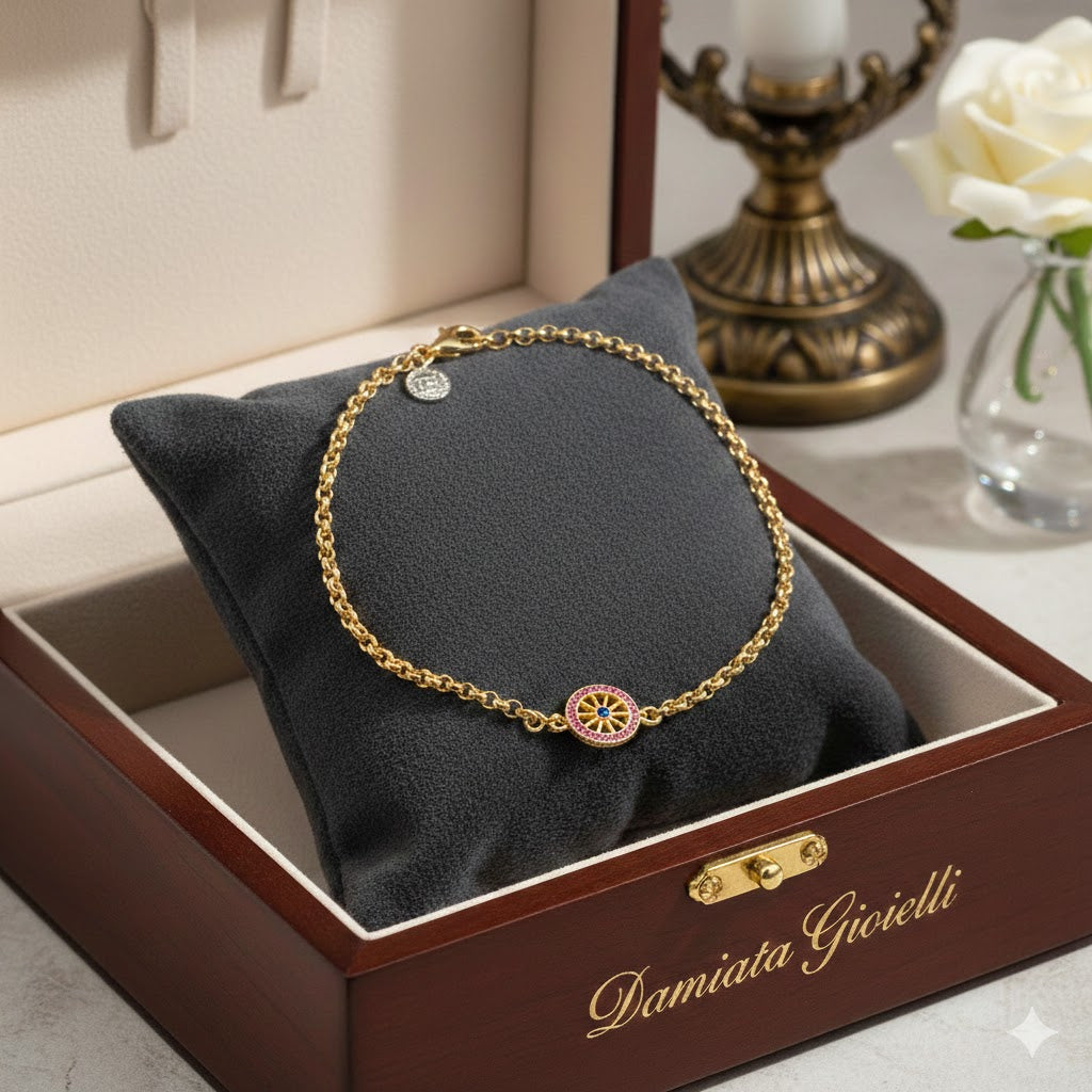 Bracciale donna Isola Bella Ruota in argento e zirconi 20001327