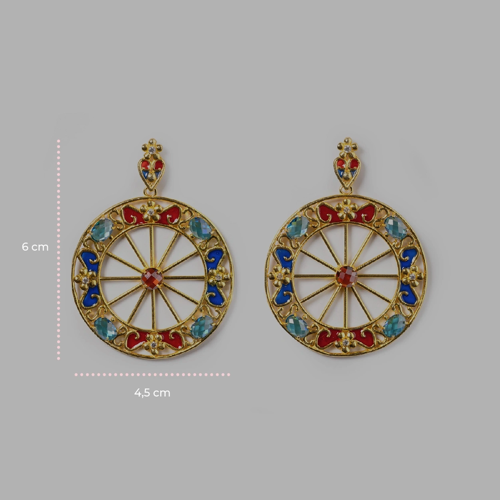 Orecchini donna Isola Bella Ruota in argento e zirconi 20001351