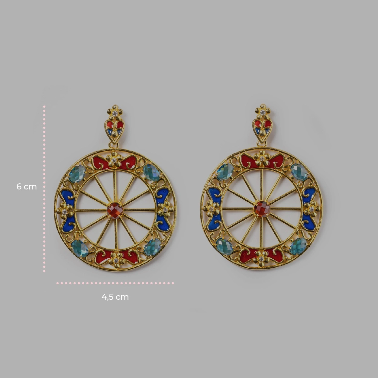 Orecchini donna Isola Bella Ruota in argento e zirconi 20001351