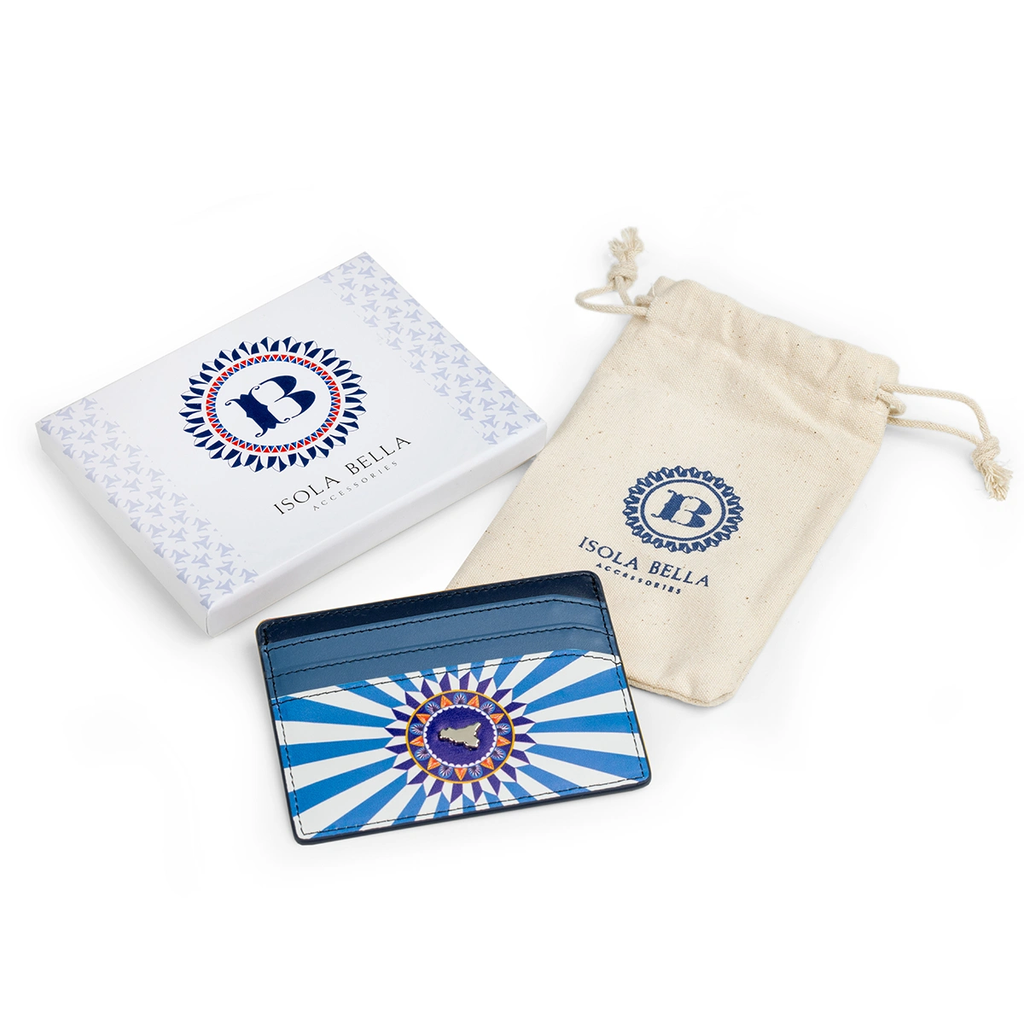 Porta carte di credito unisex Isola Bella in pelle 20001379