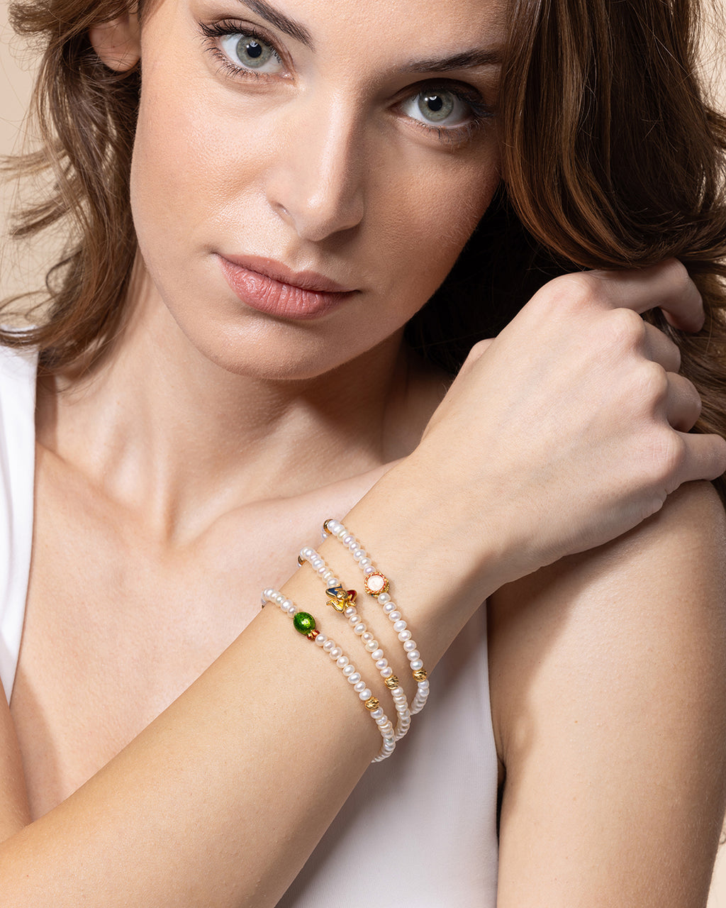 Bracciale donna Isola Bella Trinacria in argento e perle 20001397