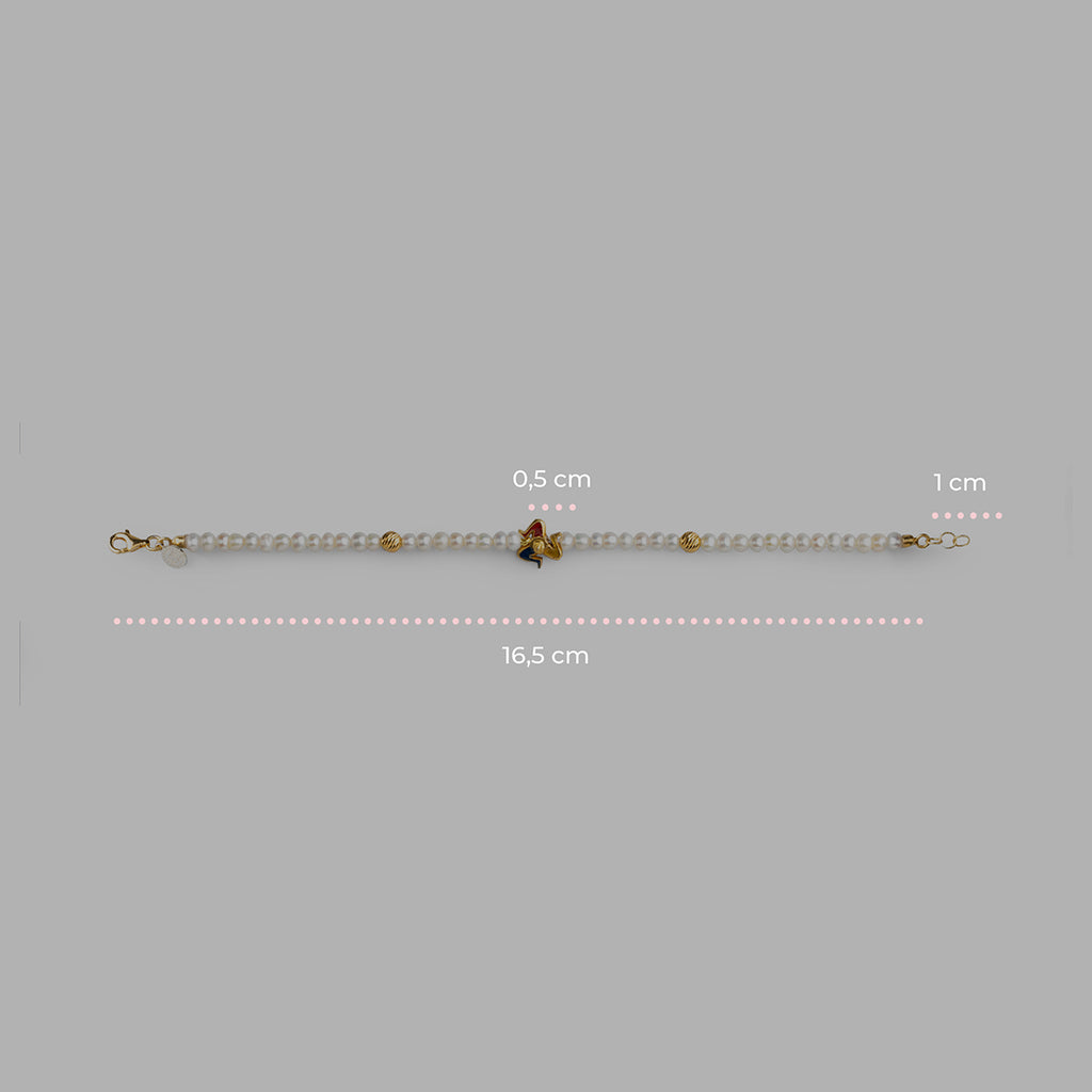 Bracciale donna Isola Bella Trinacria in argento e perle 20001397