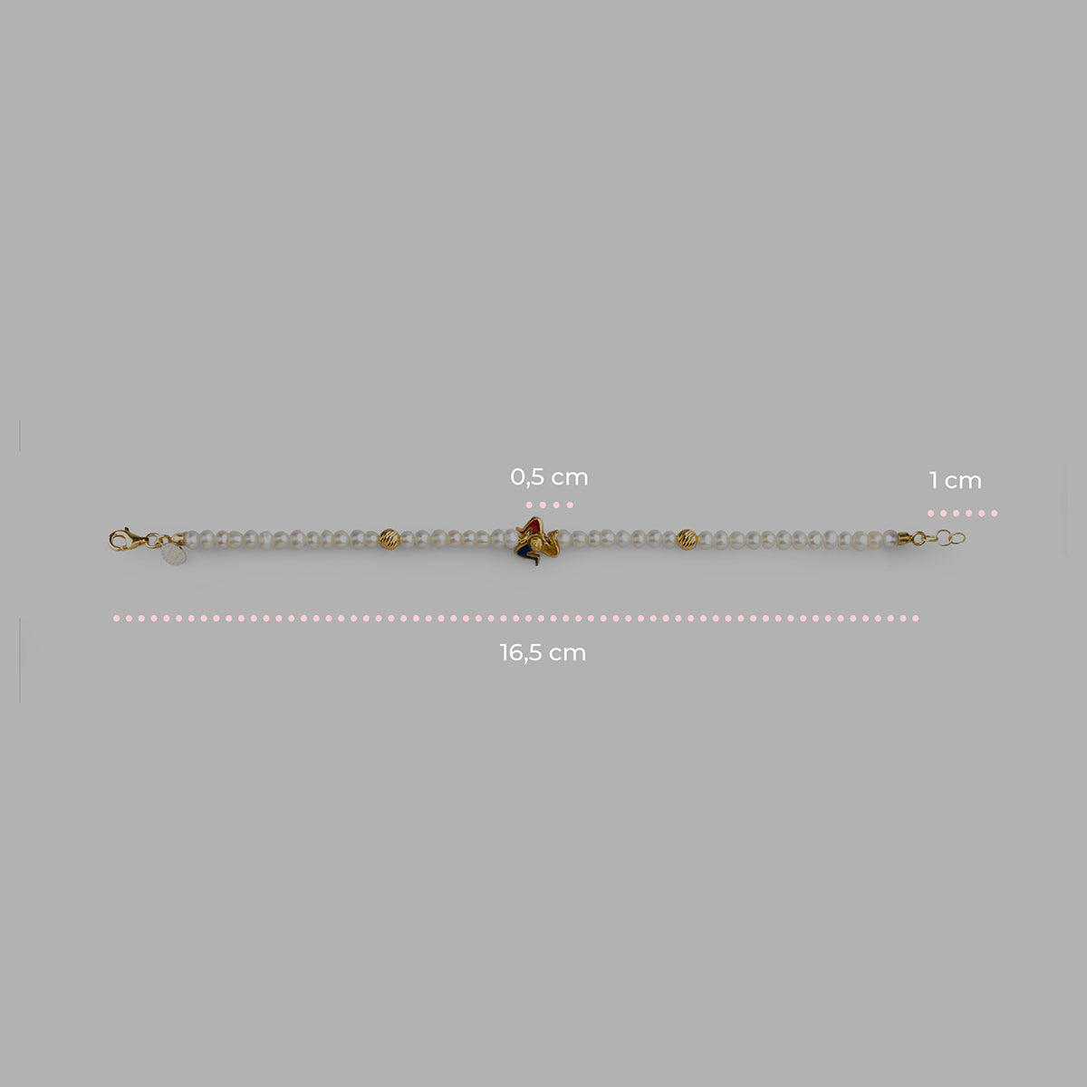 Bracciale donna Isola Bella Trinacria in argento e perle 20001397