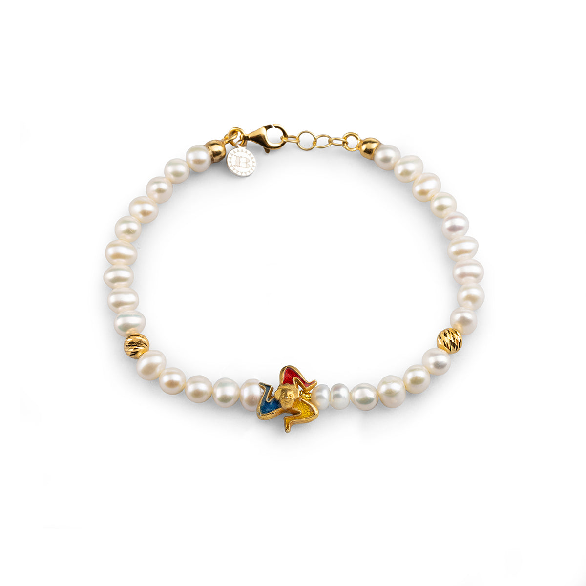 Bracciale donna Isola Bella Trinacria in argento e perle 20001397