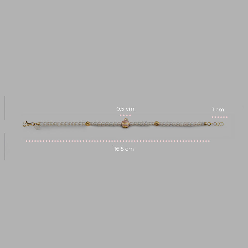 Bracciale donna Isola Bella Campanella in argento e perle 20001401