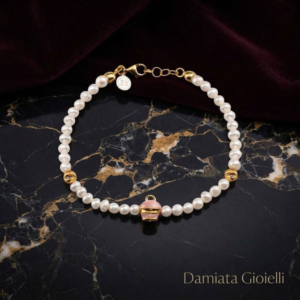 Bracciale donna Isola Bella Campanella in argento e perle ref. 20001401