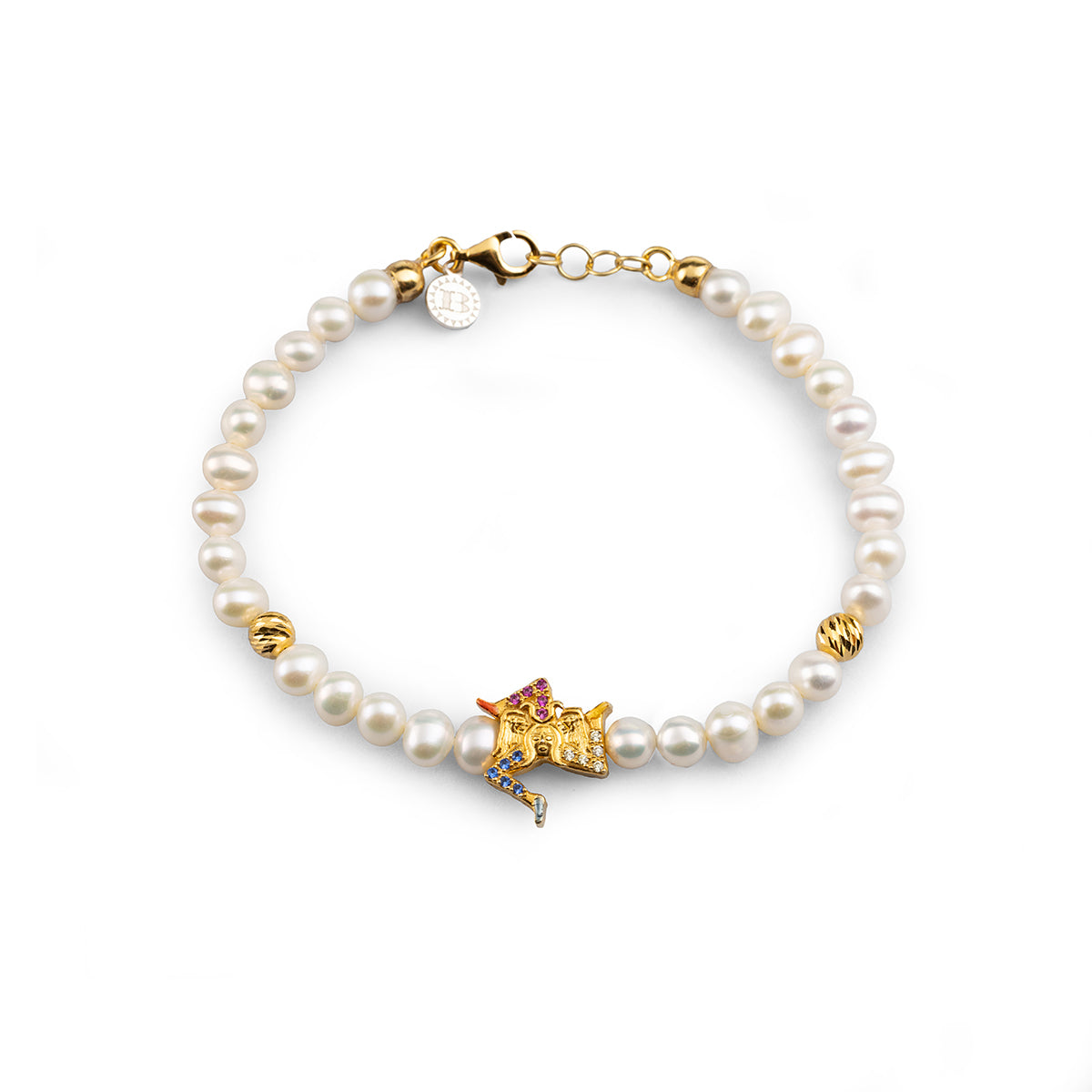 Bracciale Isola Bella donna in argento con perle e zirconi 20001402