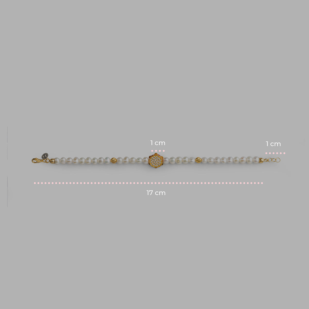 Bracciale donna Isola Bella Tamburello in argento, perle e zirconi 20001403