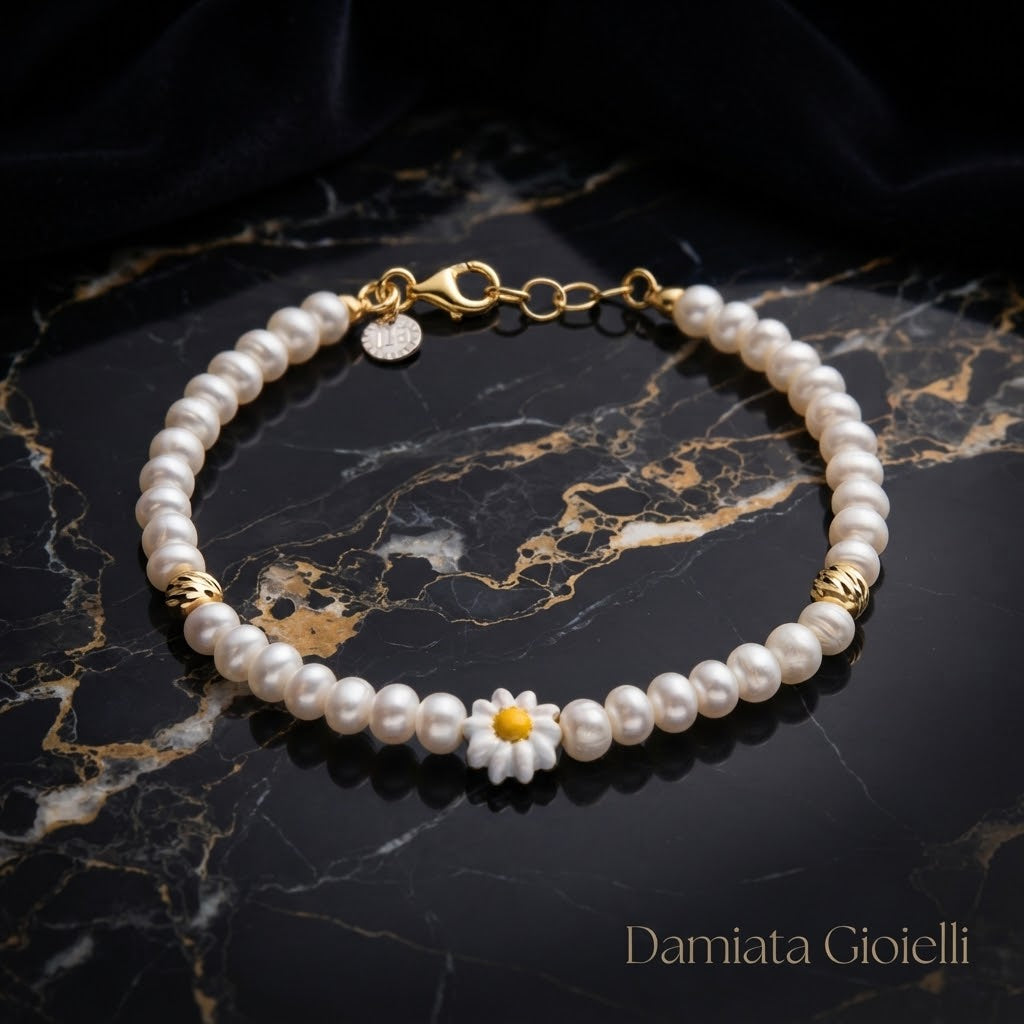 Bracciale donna Isola Bella Margherita in argento e perle ref. 20001417