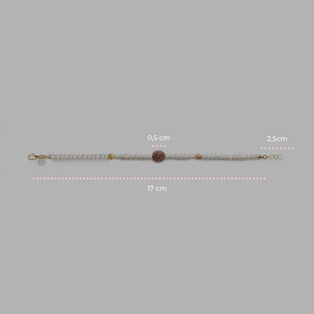 Bracciale donna Isola Bella Riccio Marino in argento e perle 20001419