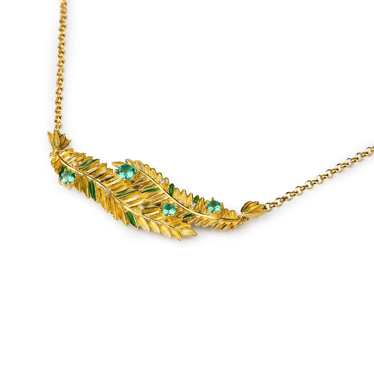 Collana donna Isola Bella Palme in argento e zirconi 20001430