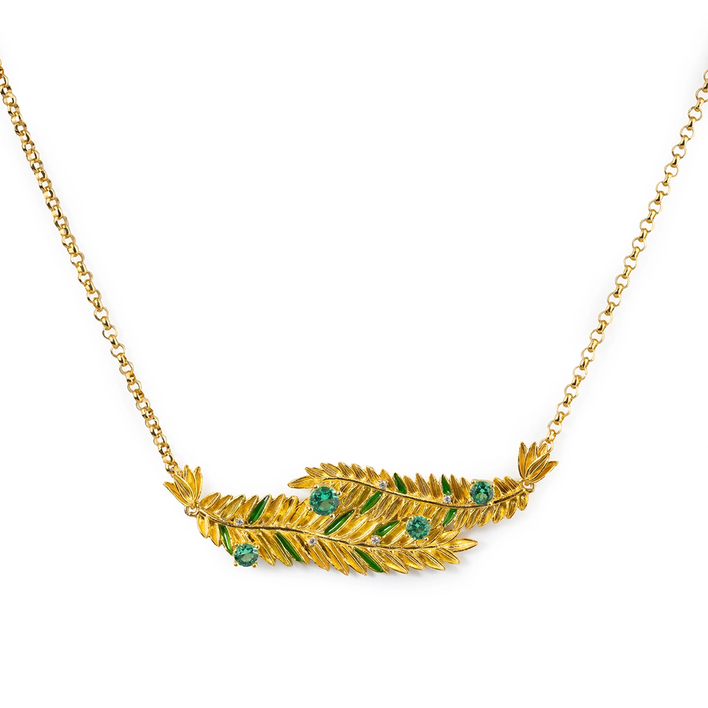 Collana donna Isola Bella Palme in argento e zirconi 20001430