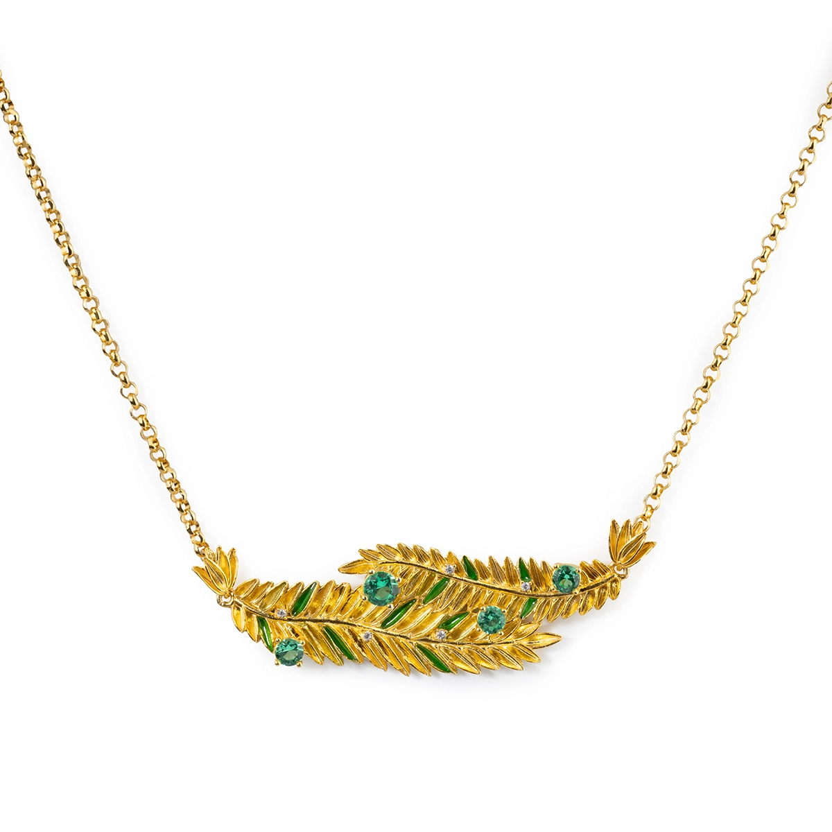 Collana donna Isola Bella Palme in argento e zirconi 20001430