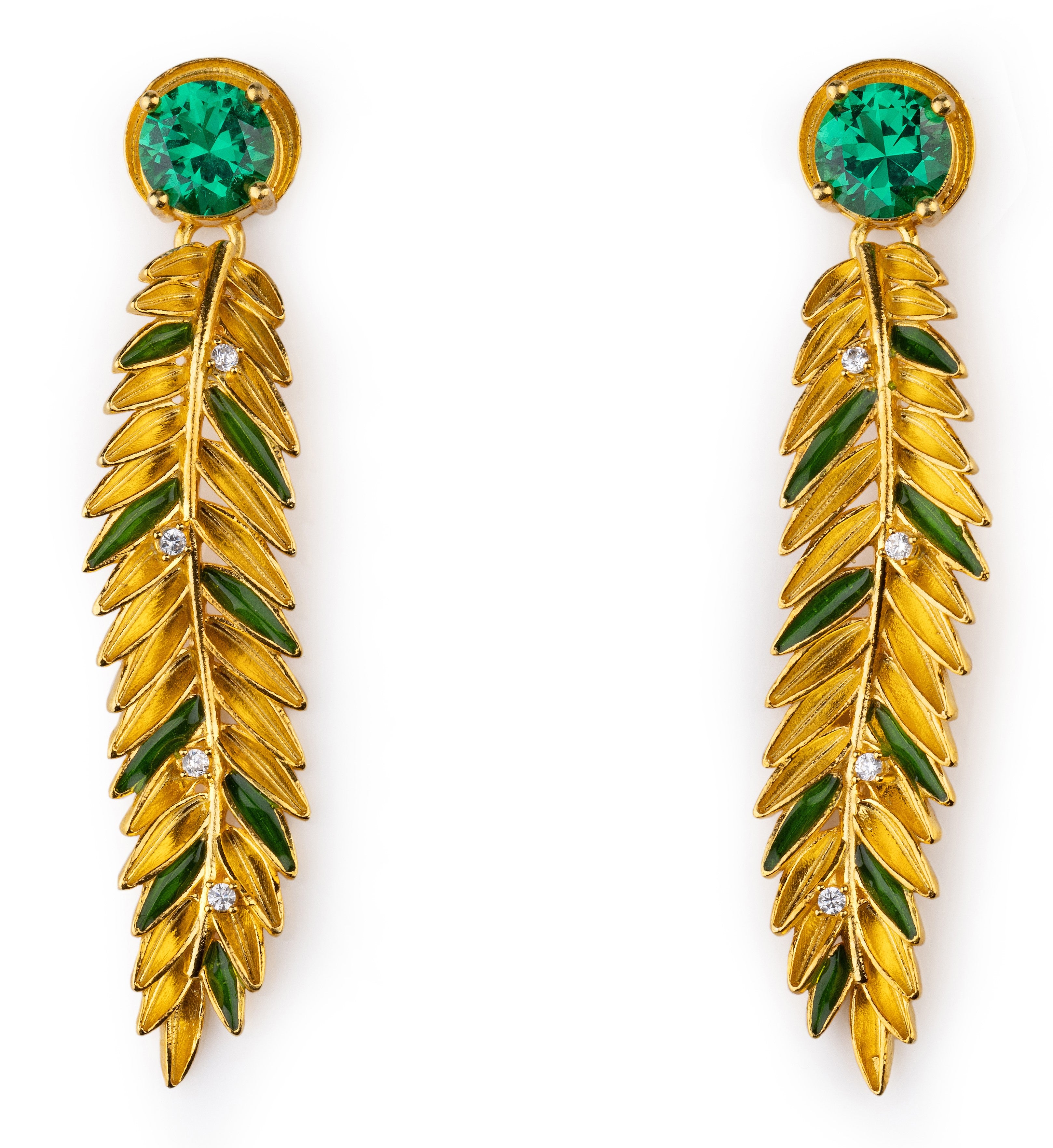 Orecchini donna Isola Bella Palme in argento e zirconi 20001431