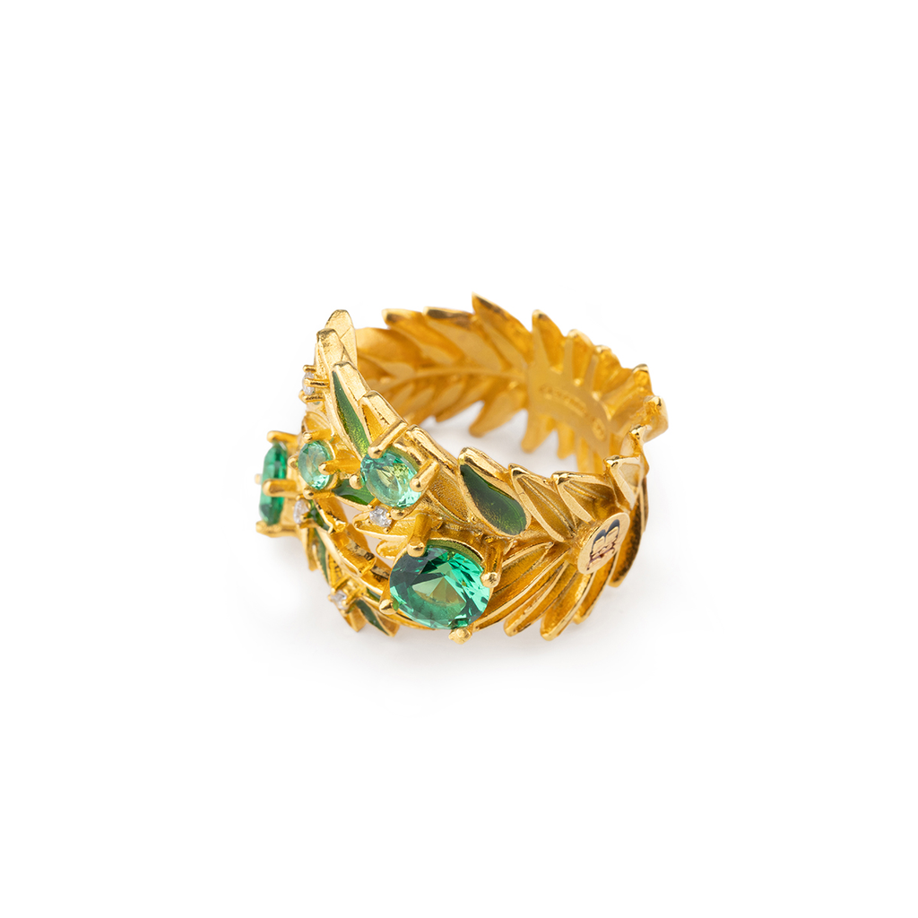 Anello donna Isola Bella Palme in argento e zirconi 20001432