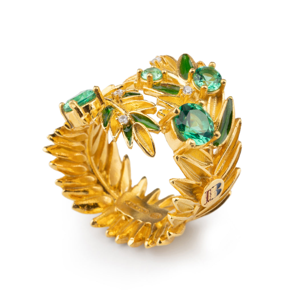 Anello donna Isola Bella Palme in argento e zirconi 20001432
