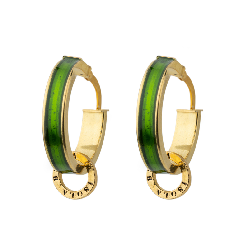 Orecchini donna Isola Bella Boccole Verdi in argento 20001460