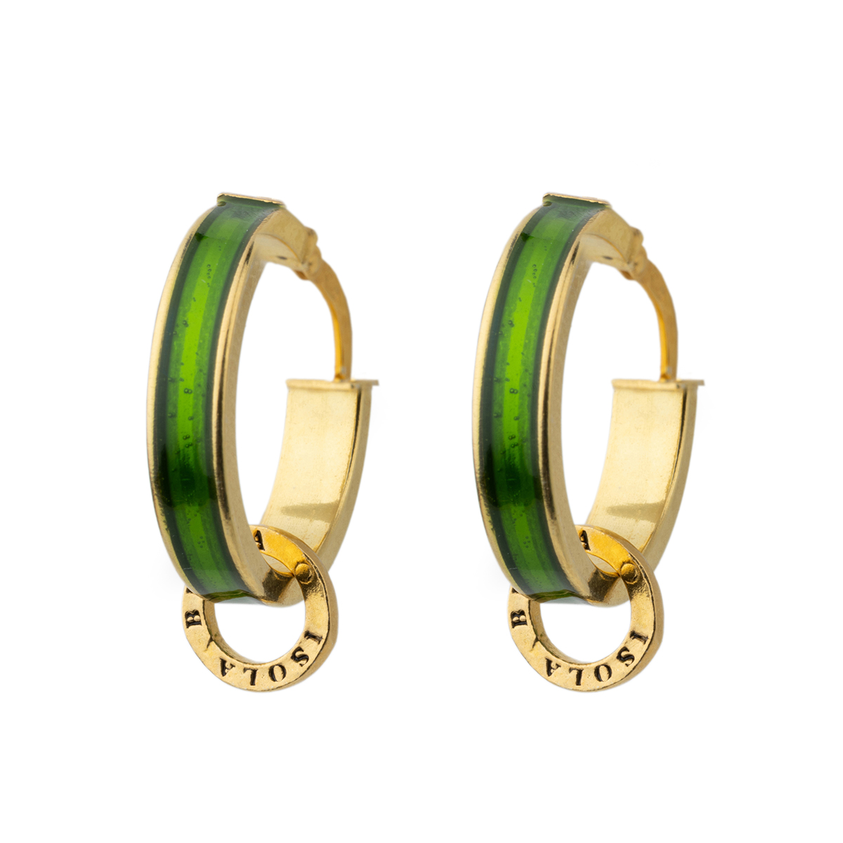 Orecchini donna Isola Bella Boccole Verdi in argento 20001460