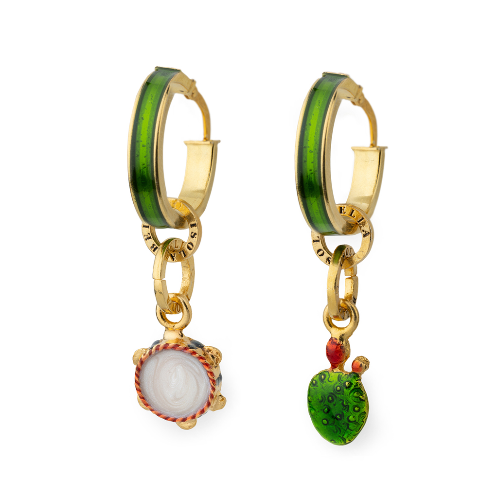 Orecchini donna Isola Bella Boccole Verdi in argento 20001460