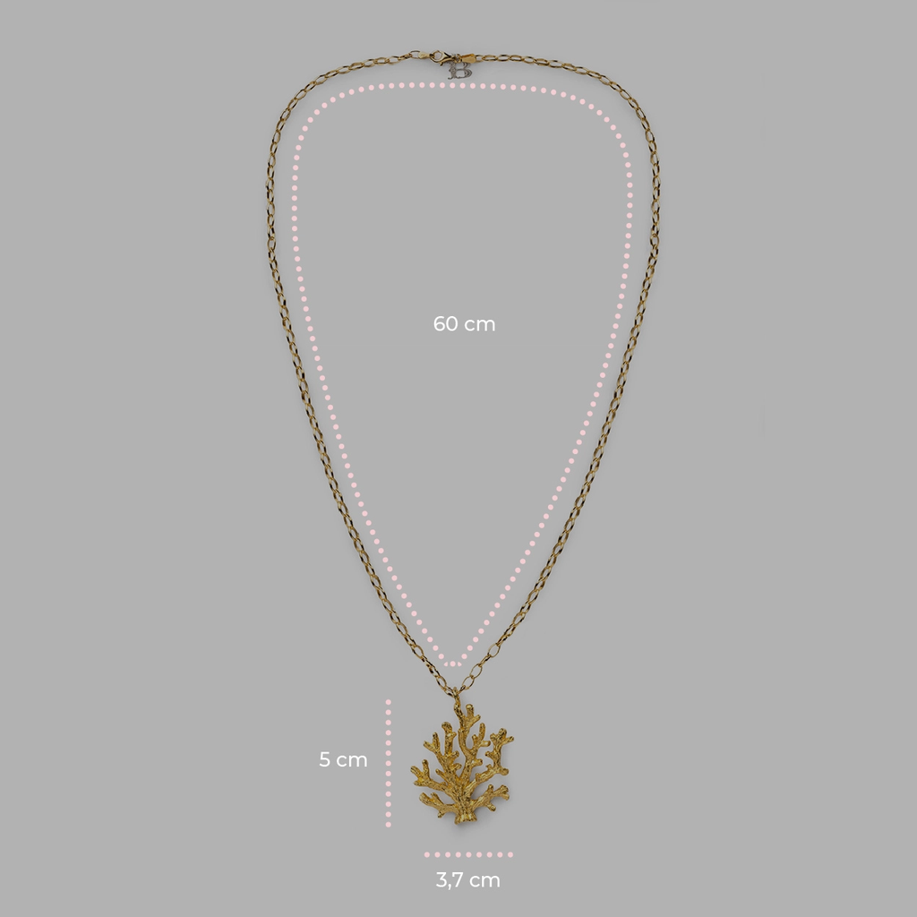 Collana donna Isola Bella Corallo in argento dorato 20001466