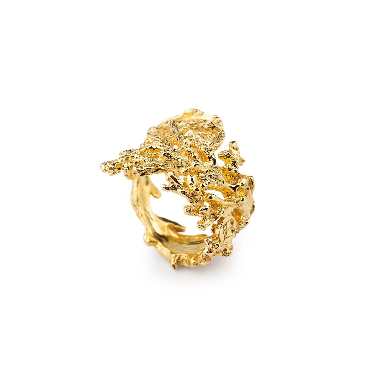 Anello donna Isola Bella Corallo in argento dorato 20001468