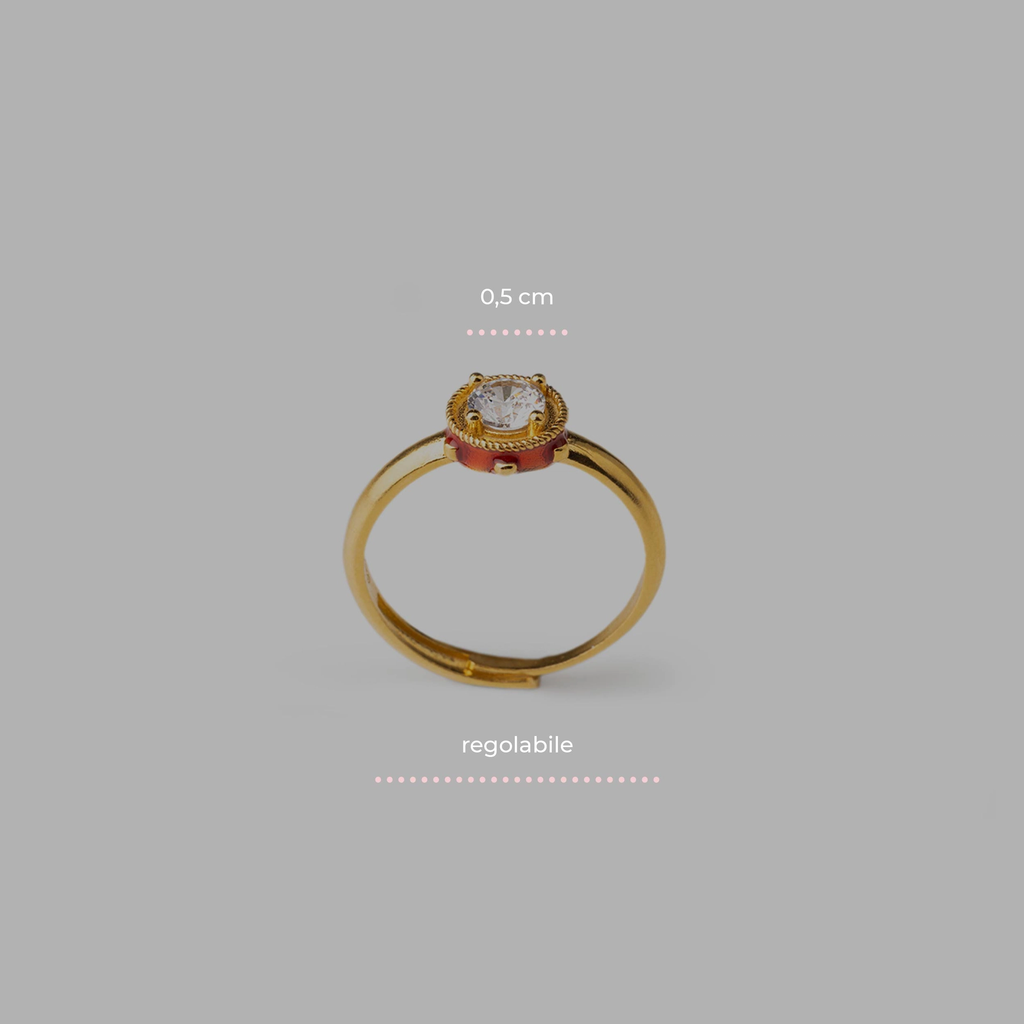 Anello donna Isola Bella Tamburello in argento e zircone 20001469