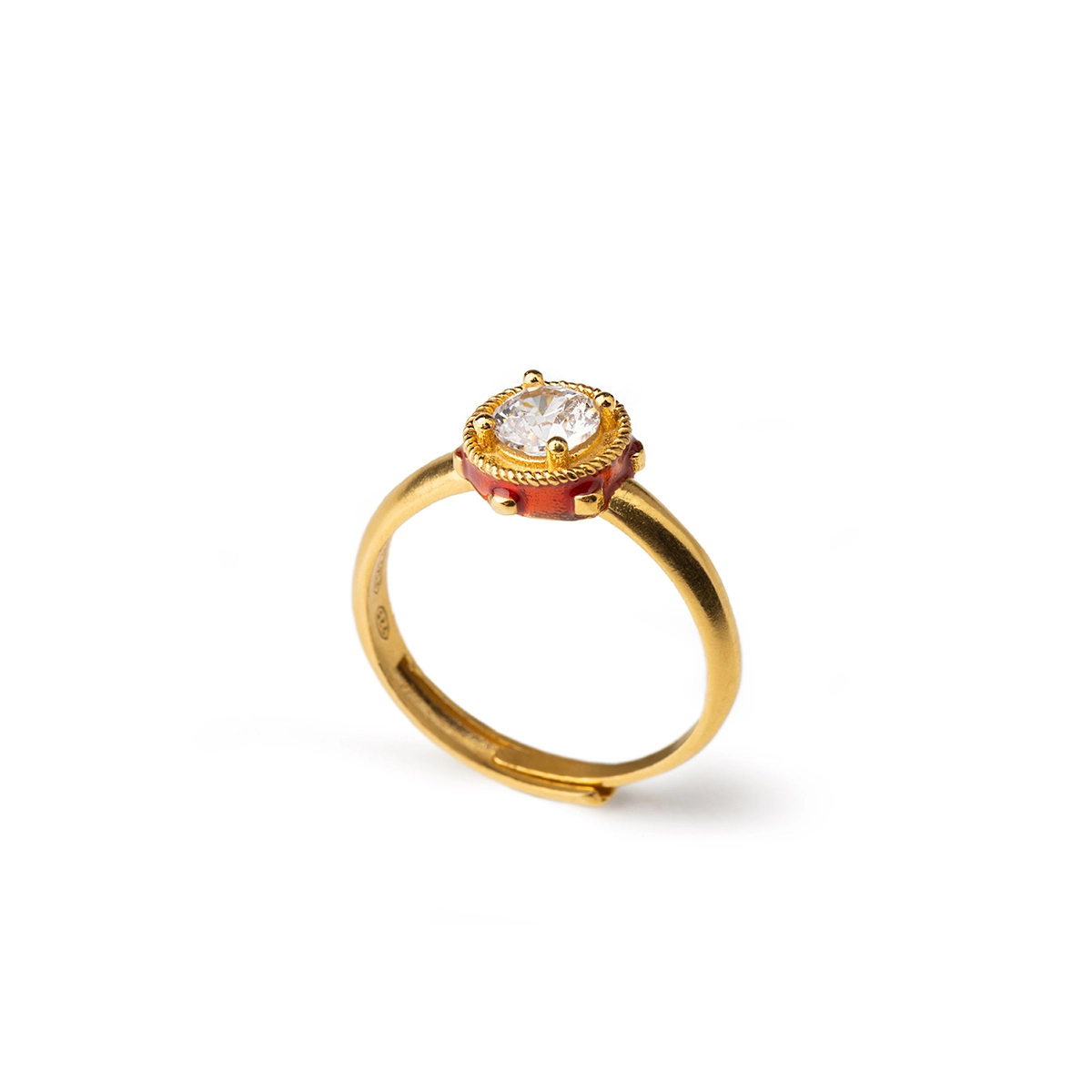 Anello donna Isola Bella Tamburello in argento e zircone 20001469