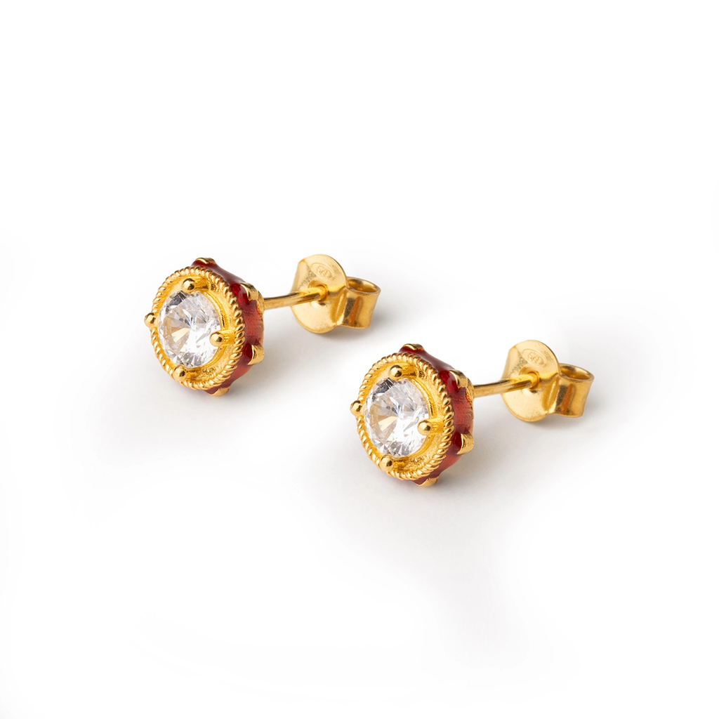Orecchini donna Isola Bella Tamburello in argento e zirconi 20001470