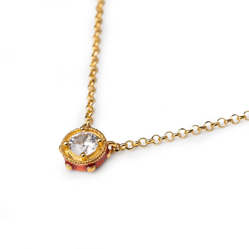 Collana donna Isola Bella Tamburello in argento e zircone 20001471