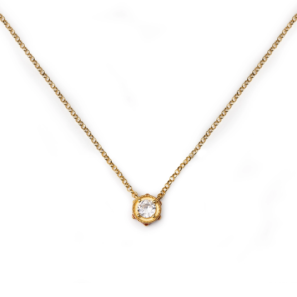 Collana donna Isola Bella Tamburello in argento e zircone 20001471
