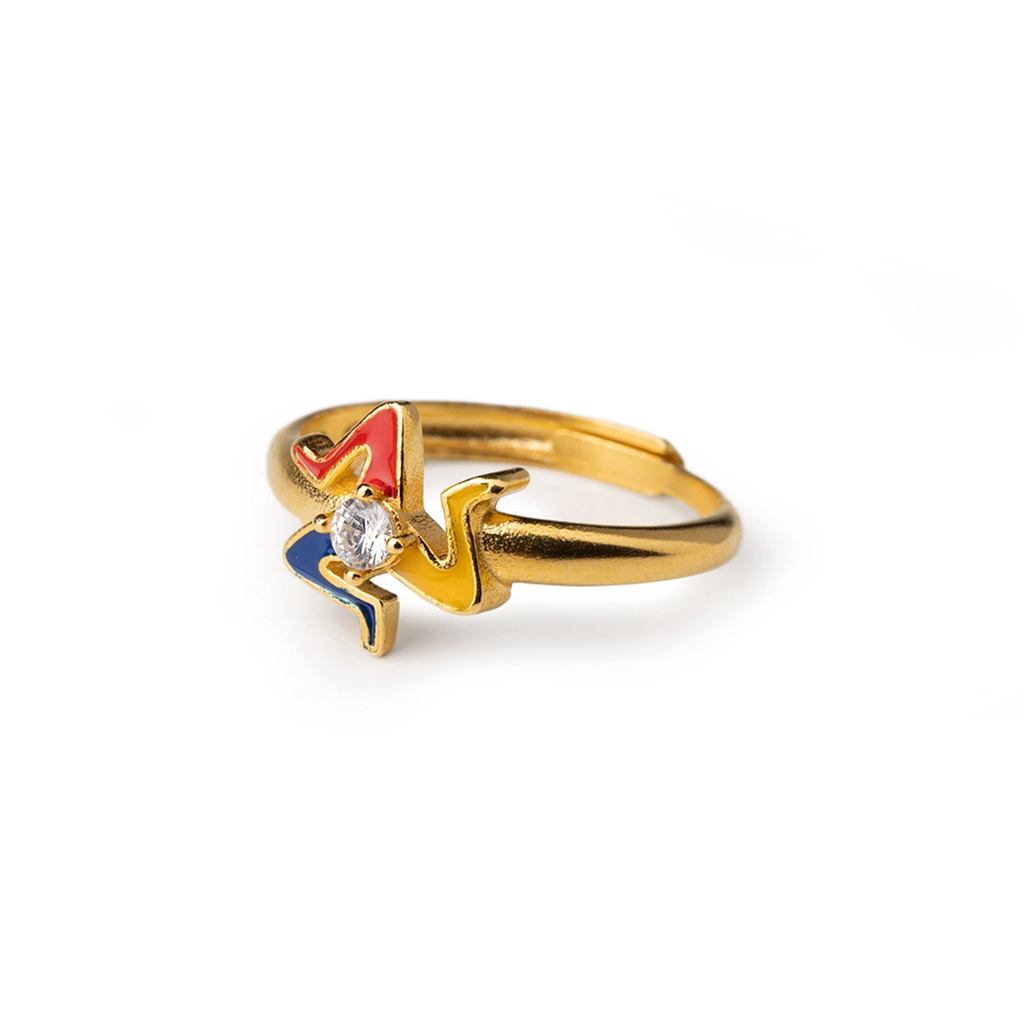 Anello donna Isola Bella Trinacria in argento e zircone 20001472