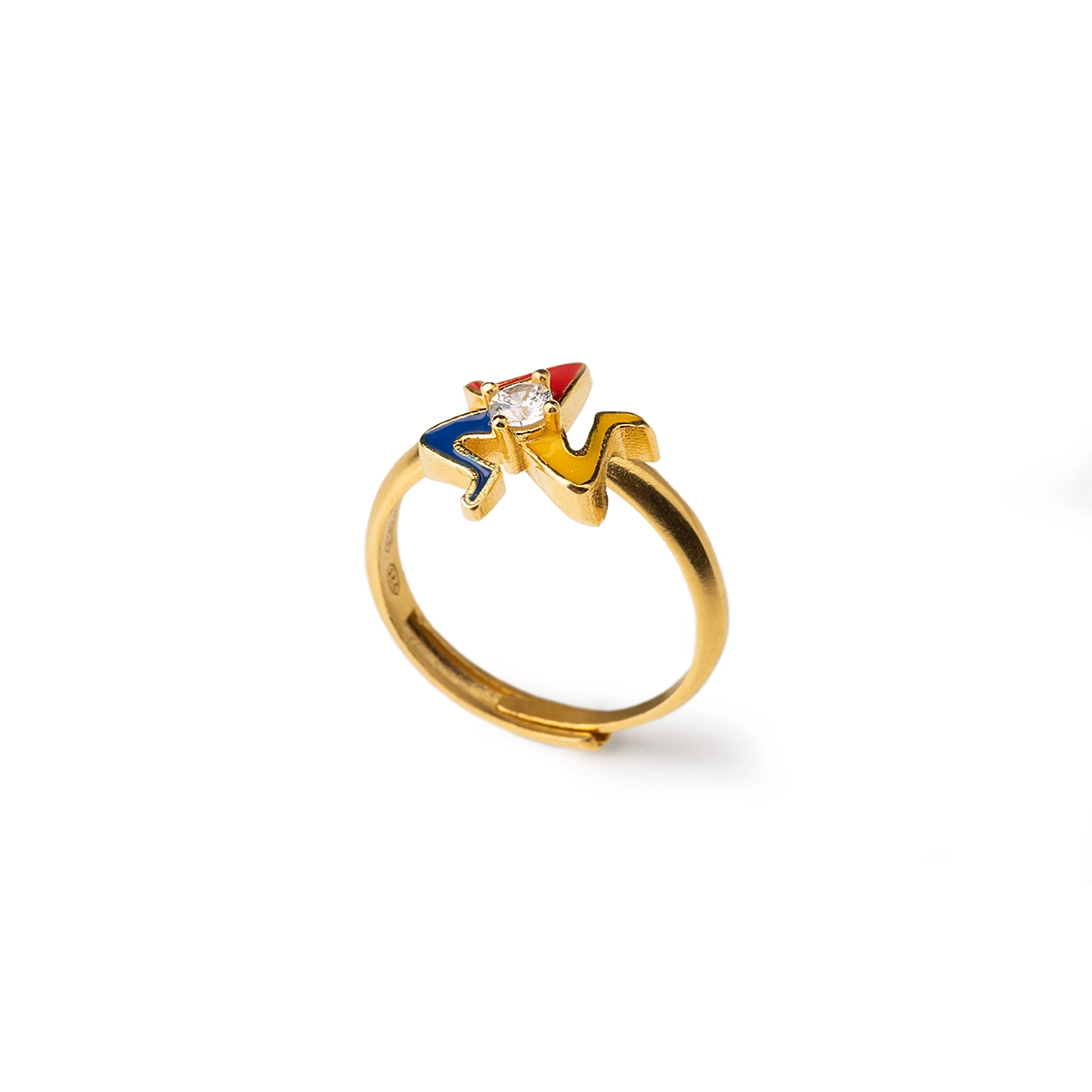 Anello donna Isola Bella Trinacria in argento e zircone 20001472