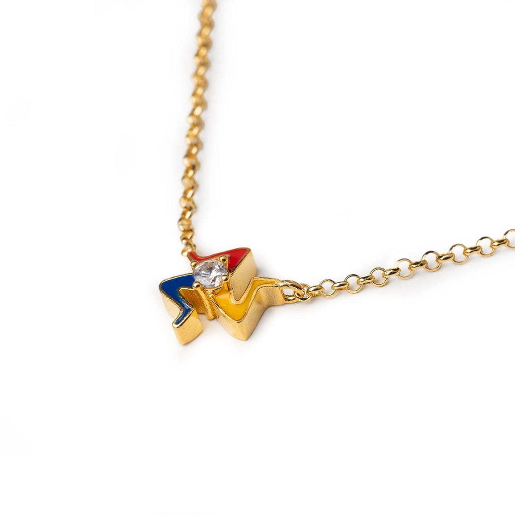 Collana donna Isola Bella Trinacria in argento e zircone 20001474