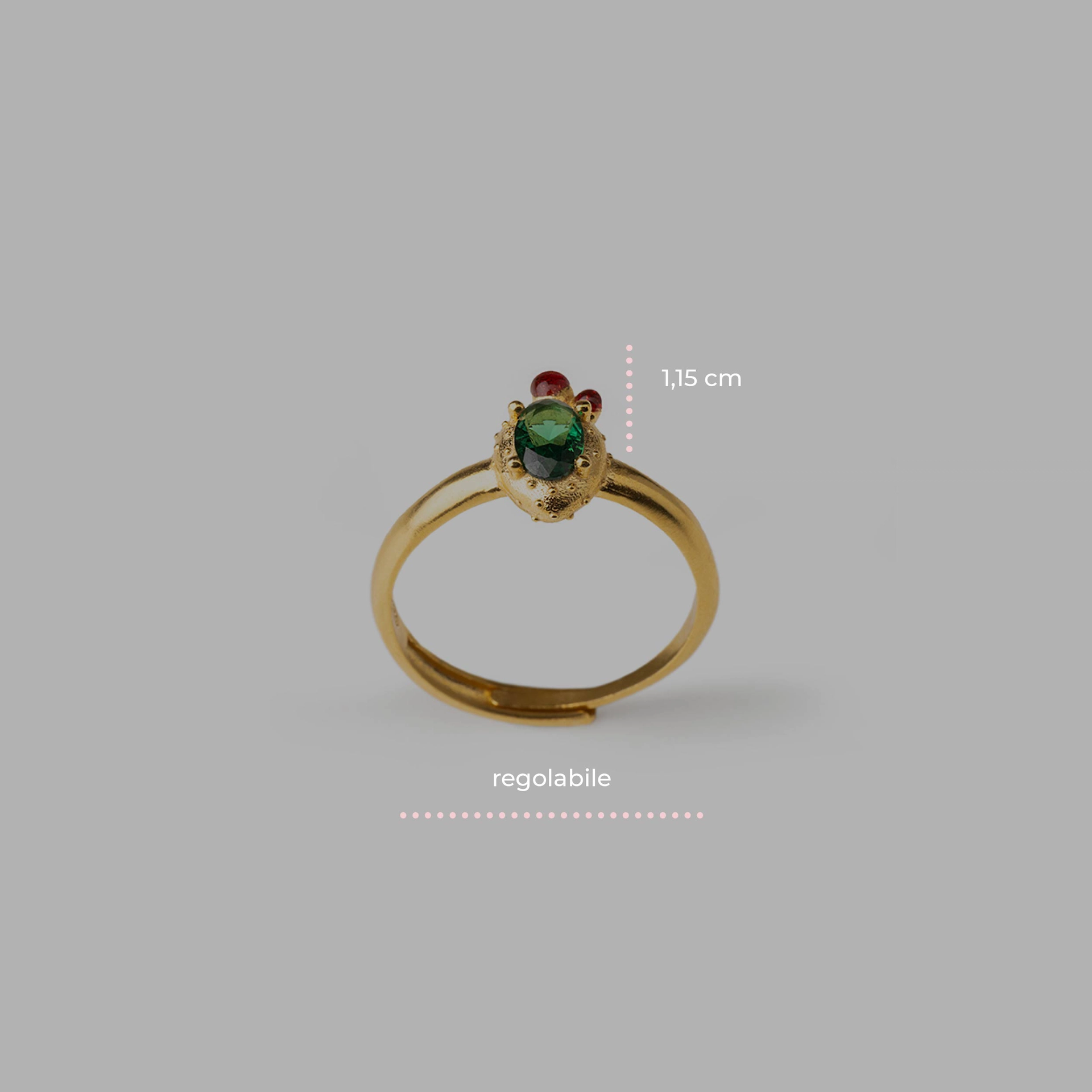 Anello donna Isola Bella Fico d'India in argento e zirconi 20001475