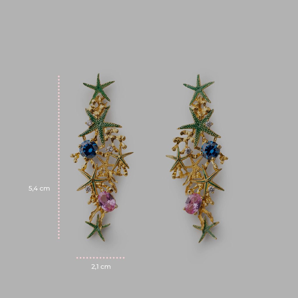 Orecchini donna Isola Bella Stelle Marine in argento e zirconi 20001478
