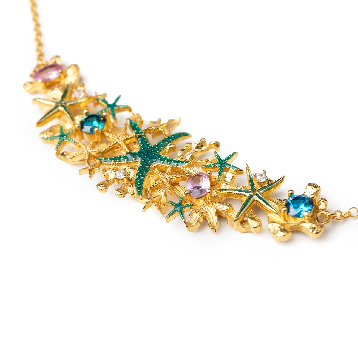 Collana donna Isola Bella Stelle di Mare in argento e zirconi 20001479