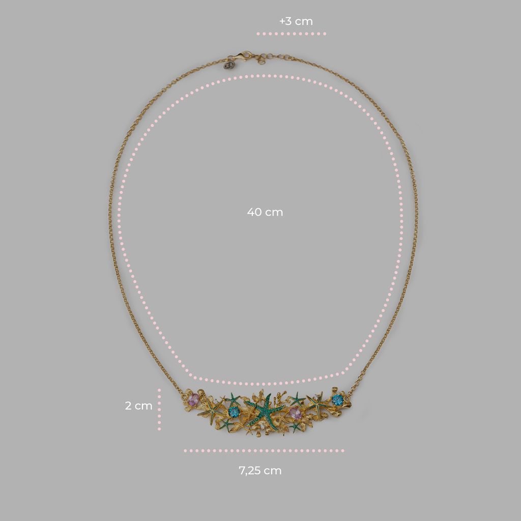 Collana donna Isola Bella Stelle di Mare in argento e zirconi 20001479