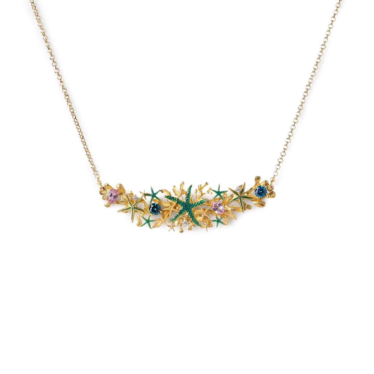 Collana donna Isola Bella Stelle di Mare in argento e zirconi 20001479