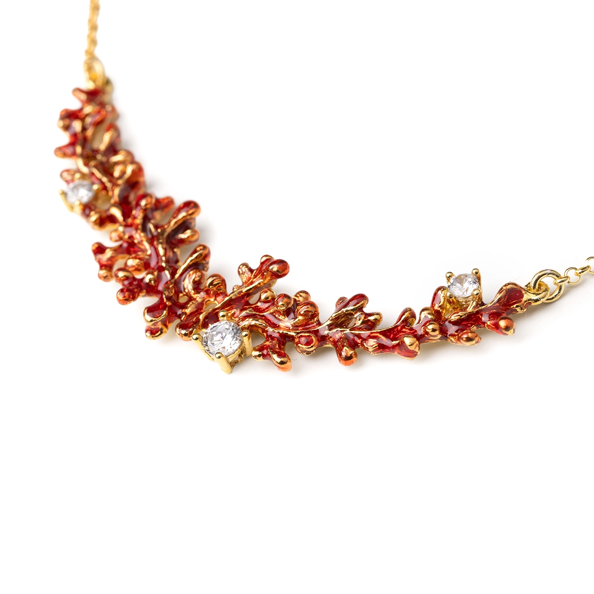 Collana donna Isola Bella Corallo in argento e zirconi 20001484