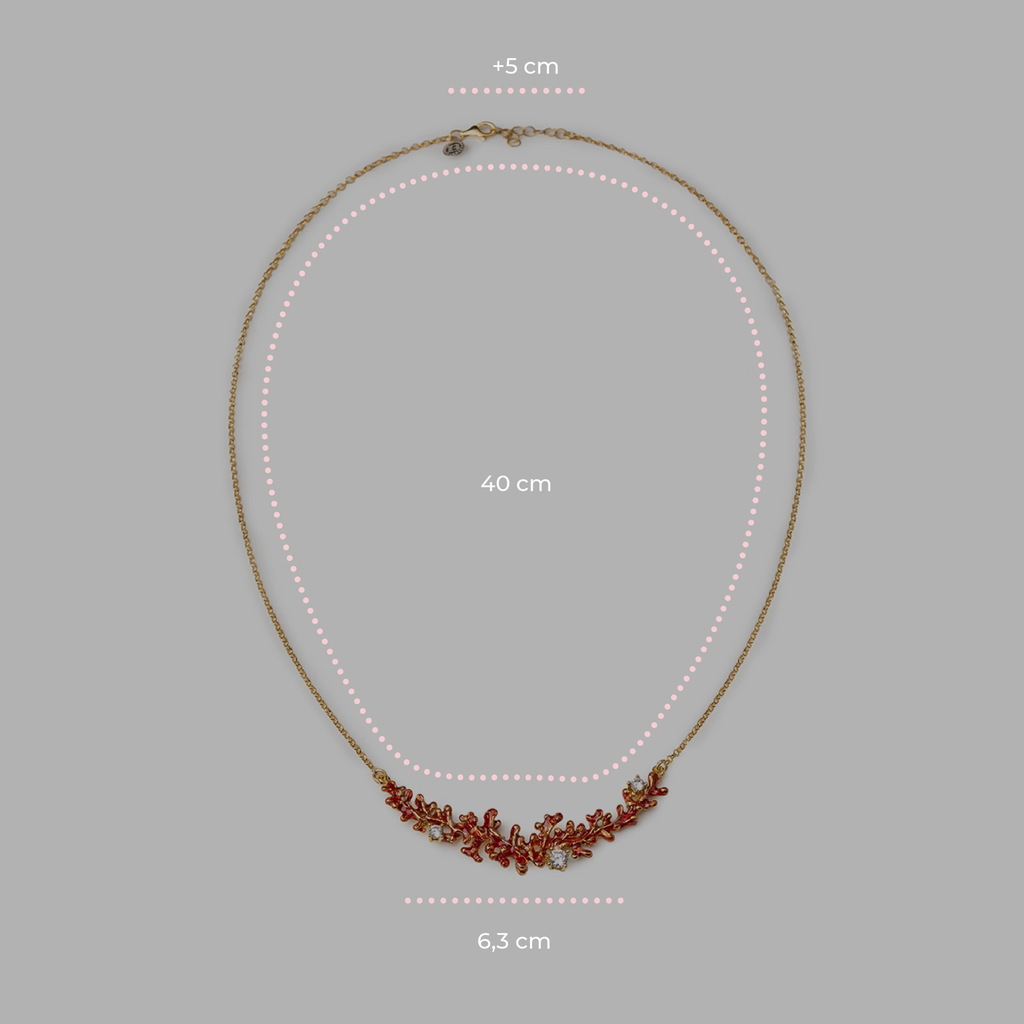 Collana donna Isola Bella Corallo in argento e zirconi 20001484