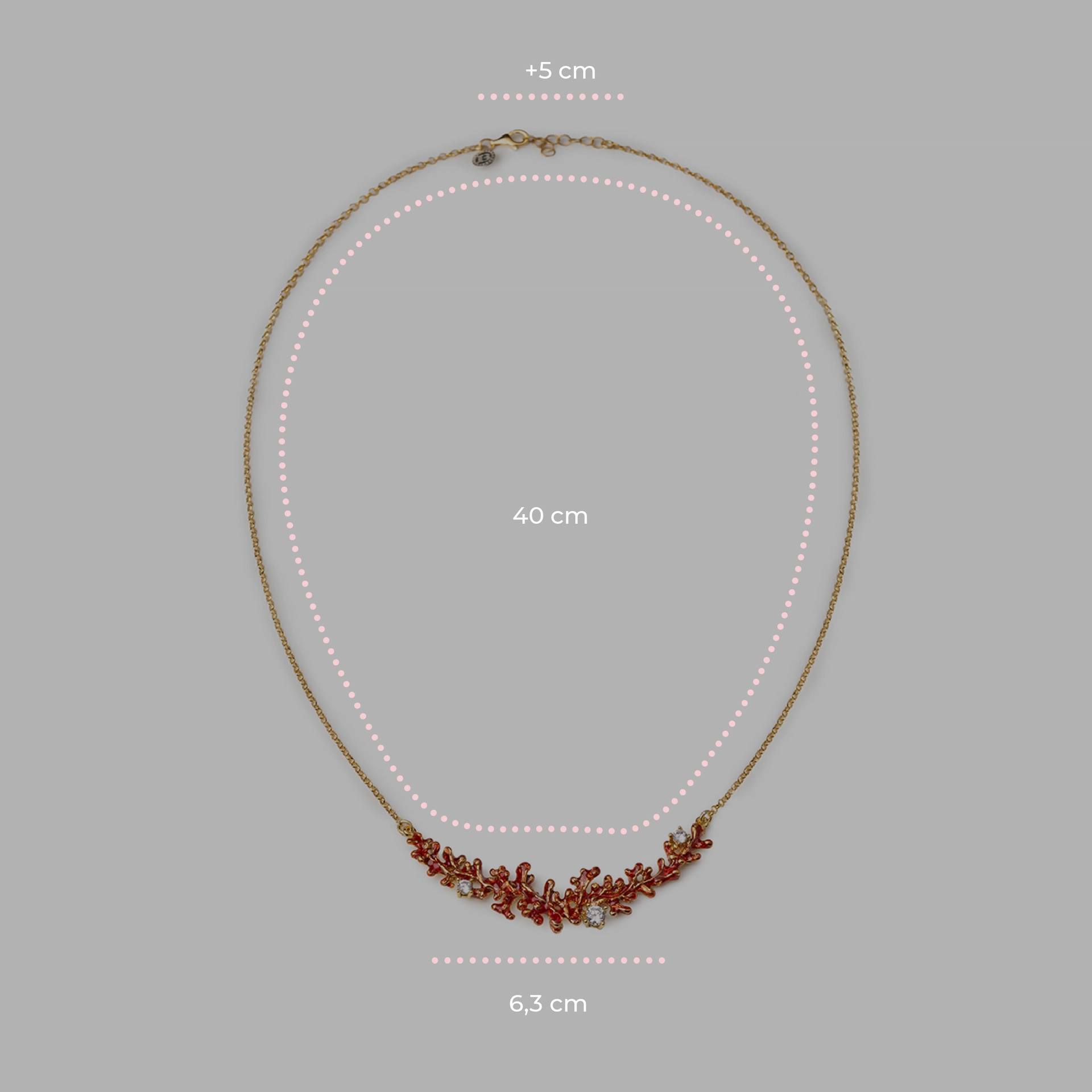 Collana donna Isola Bella Corallo in argento e zirconi 20001484