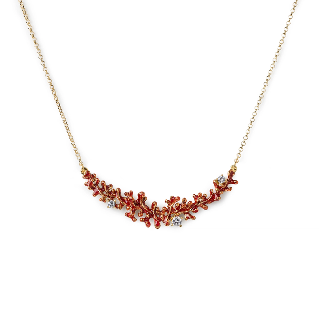 Collana donna Isola Bella Corallo in argento e zirconi 20001484