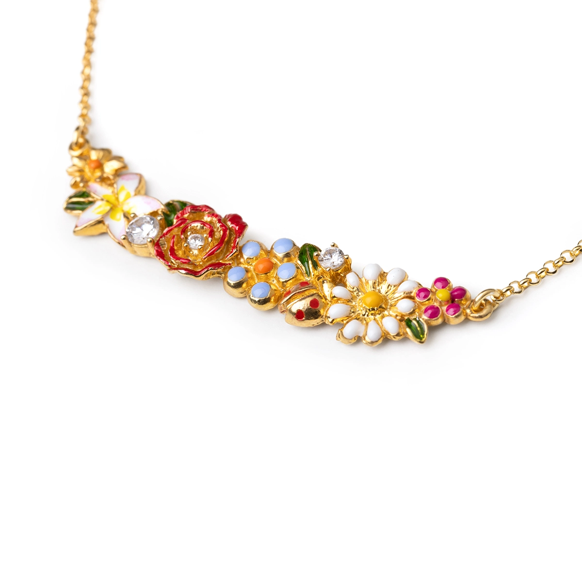 Collana donna Isola Bella Giardino Fiorito in argento e zirconi 20001486