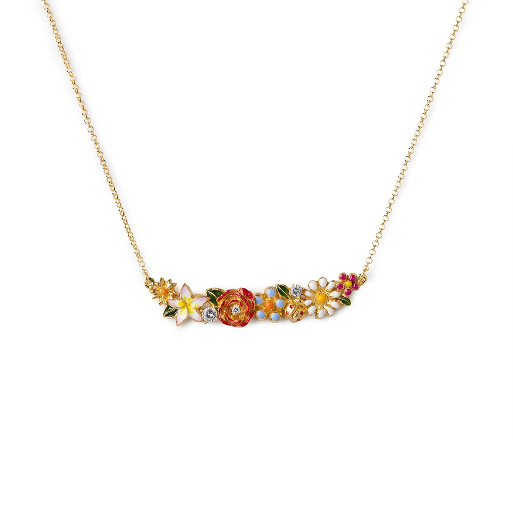 Collana donna Isola Bella Giardino Fiorito in argento e zirconi 20001486