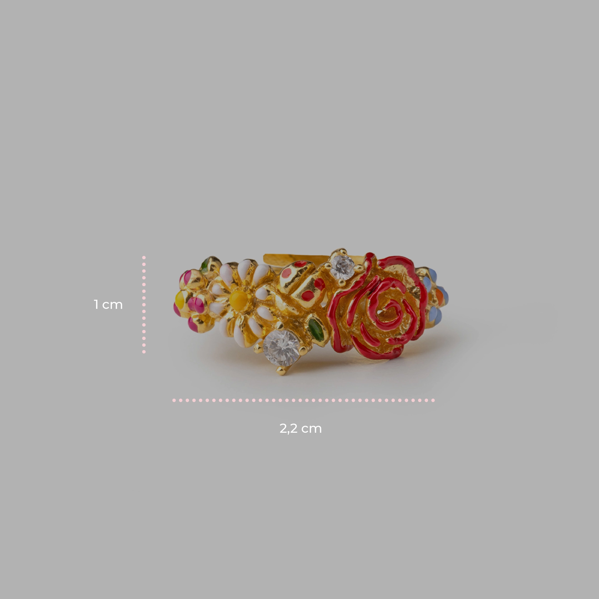 Anello donna Isola Bella Giardino Fiorito in argento e zirconi 20001487