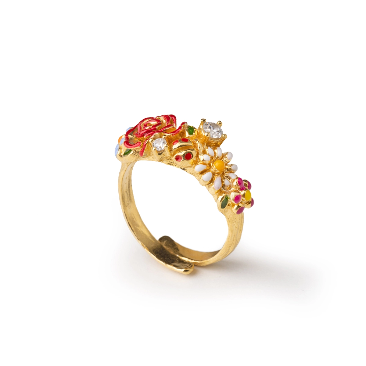 Anello donna Isola Bella Giardino Fiorito in argento e zirconi 20001487