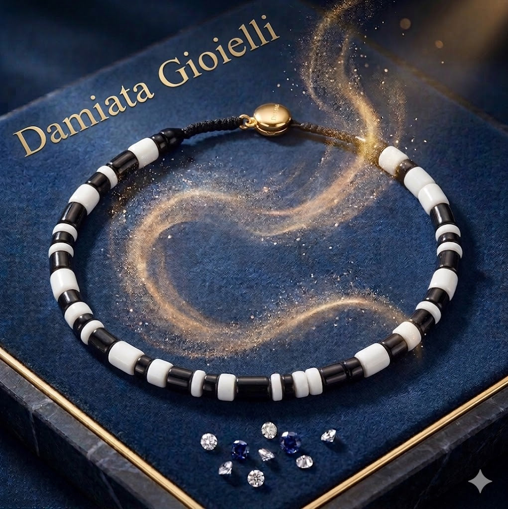 Bracciale unisex Evissa in acciaio smaltato 201