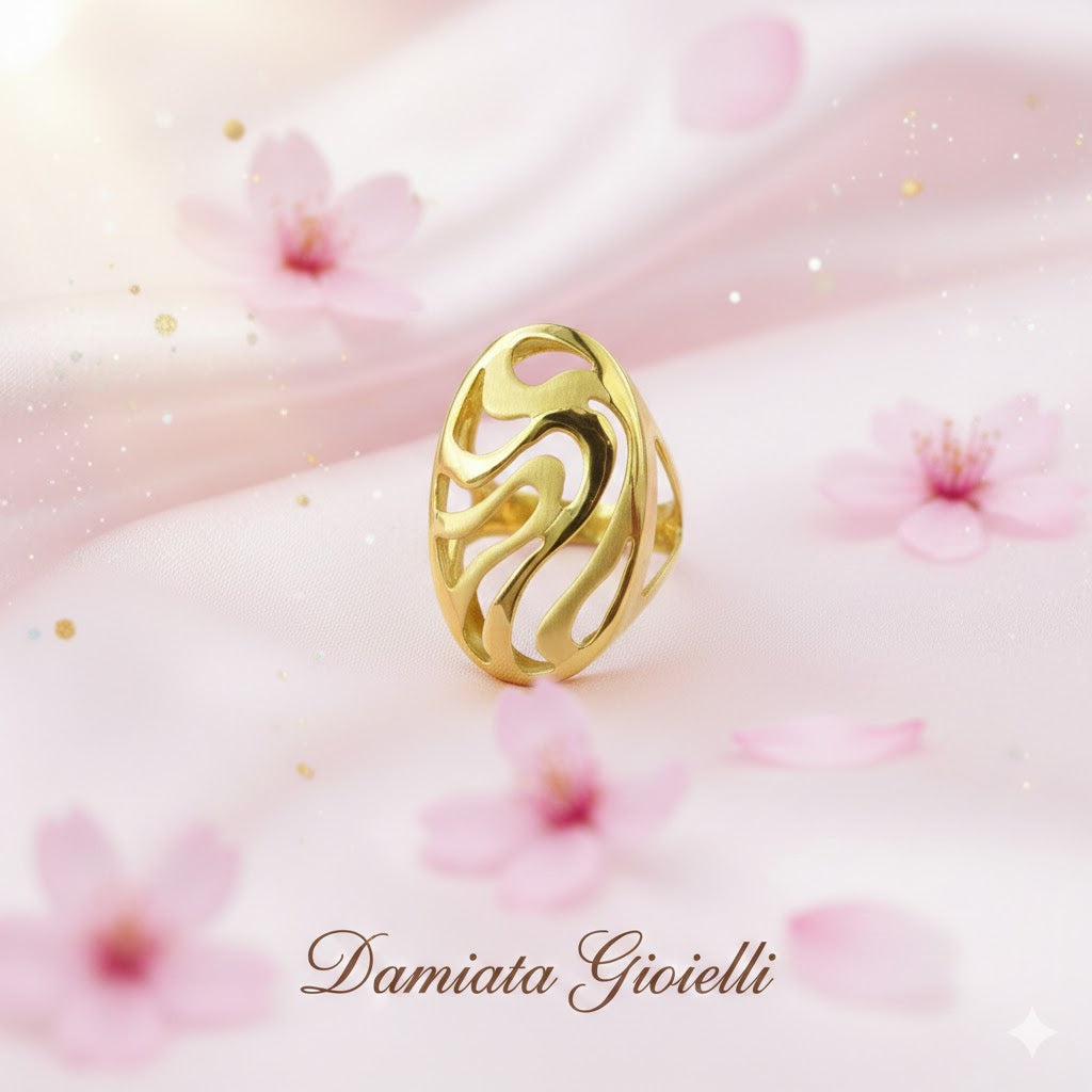 Anello fantasia donna Damiata Gioielli in oro giallo 2095/102