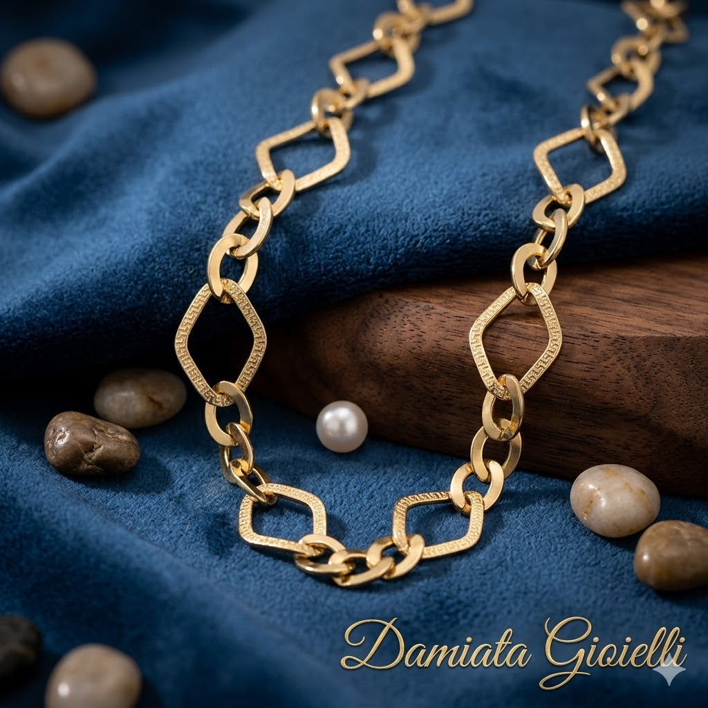 Collana a catena donna Damiata Gioielli in oro giallo 2102/102